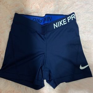 Navy blue Nike pro spandex size small